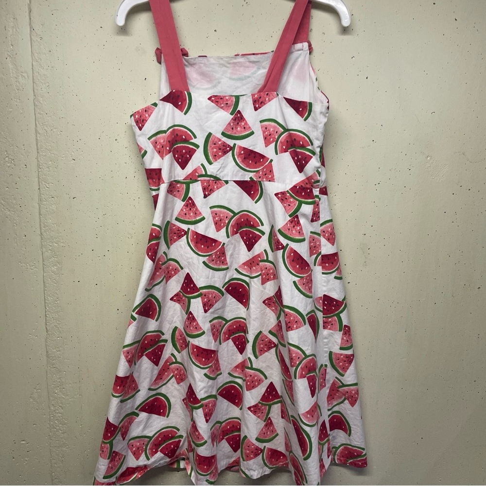 CRAZY 8 SPRING & SUMMER  WATERMELON DRESS SZ 12 LNC - Picture 2 of 4